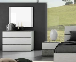Camera da letto Silver 5 Collezione esclusiva in laminato a prezzo Outlet