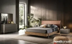 Camera da letto Ventura Moretti compact in laccato opaco a prezzo scontato