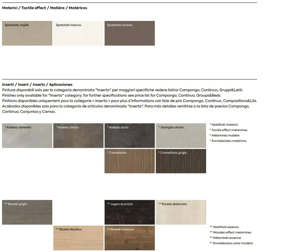 Camera da letto Vq307 Imab in laminato a prezzo ribassato
