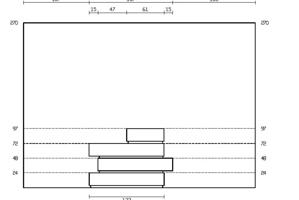 Camera da letto Vq307 Imab in laminato a prezzo ribassato