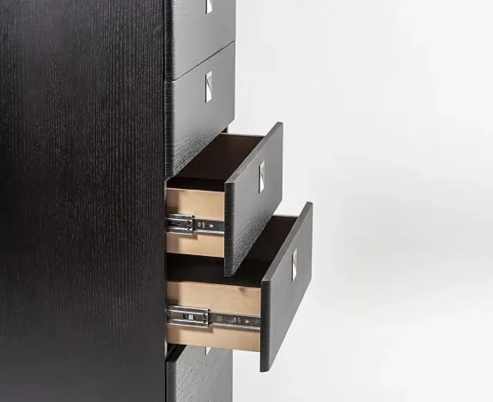 Camera Distribuzione Grandi Marchi Cassettiera tesera verticale wengè scontato del -50 %