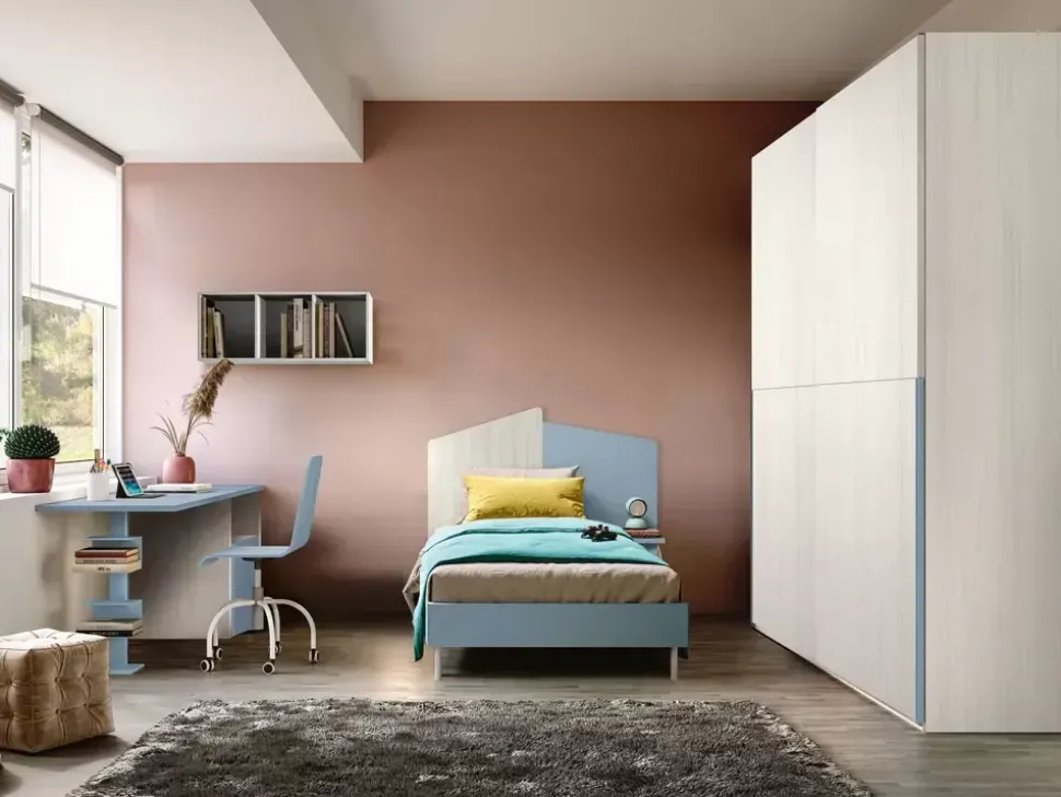 Cameretta 06 Artigianale con letto a terra scontata