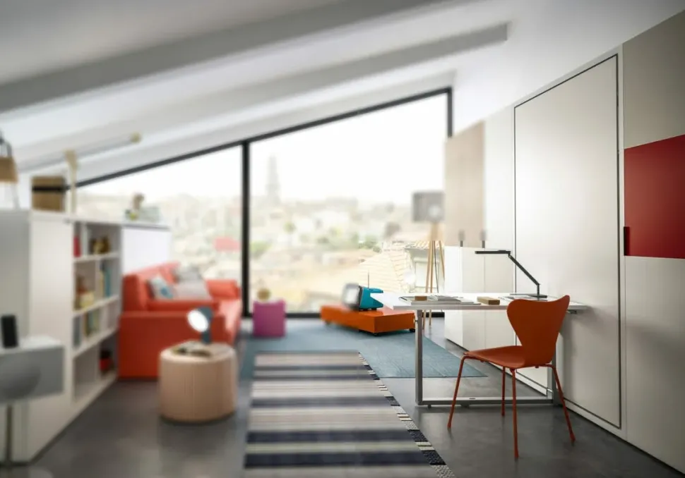 Cameretta Altea book 120 work Clei con letti a scomparsa scontata