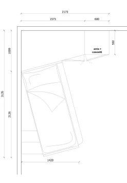 Cameretta Aramis Doimo cityline in offerta