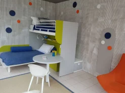 Cameretta Aramis Doimo cityline con letto a castello scontata