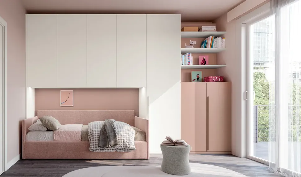 Cameretta 01b Doimo cityline in laminato materico in Offerta Outlet