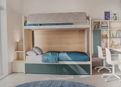 Cameretta Beam Doimo cityline con letto a castello a prezzo scontato