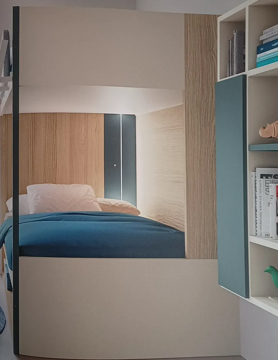 Cameretta Beam Doimo cityline con letto a castello a prezzo scontato