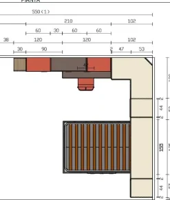 Cameretta Bronzo/corallo Imab con uno sconto imbattibile