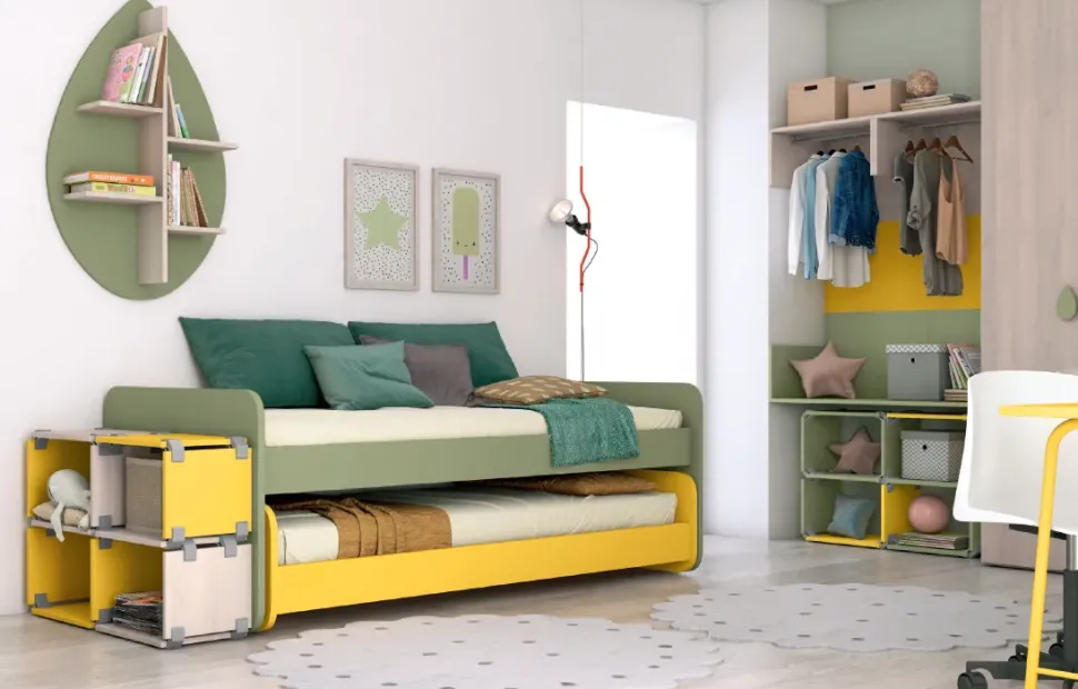 Cameretta C304 Colombini casa in laminato opaco a prezzo Outlet