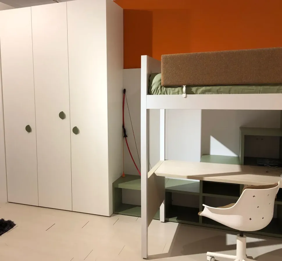 Cameretta Camelot Battistella con letto a castello a prezzo Outlet