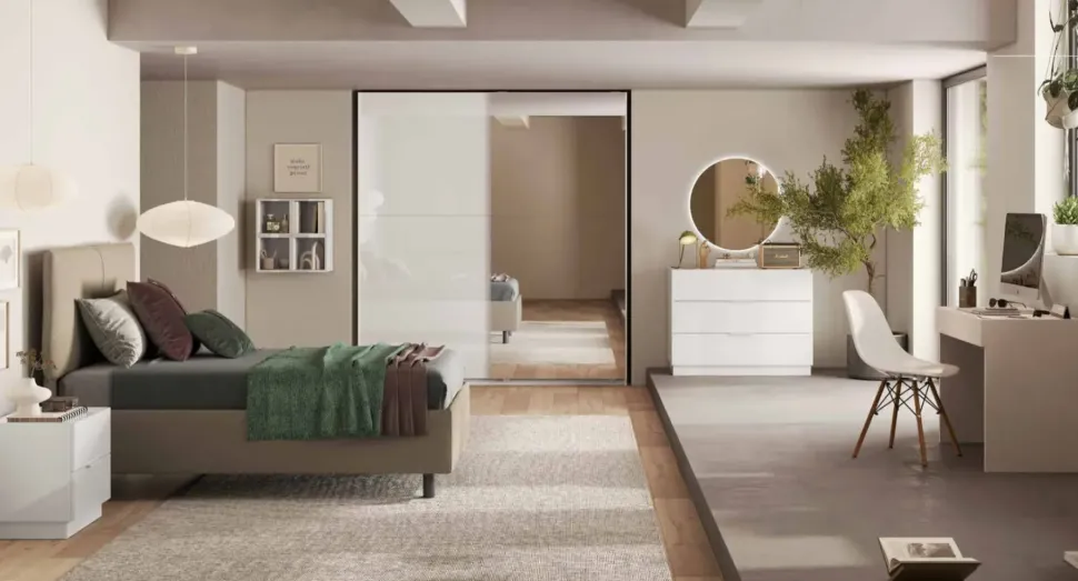 Cameretta Camera over Md work con letto una piazza e mezza in offerta