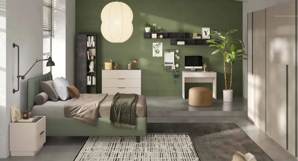 Cameretta Camera over Md work con letto una piazza e mezza in offerta