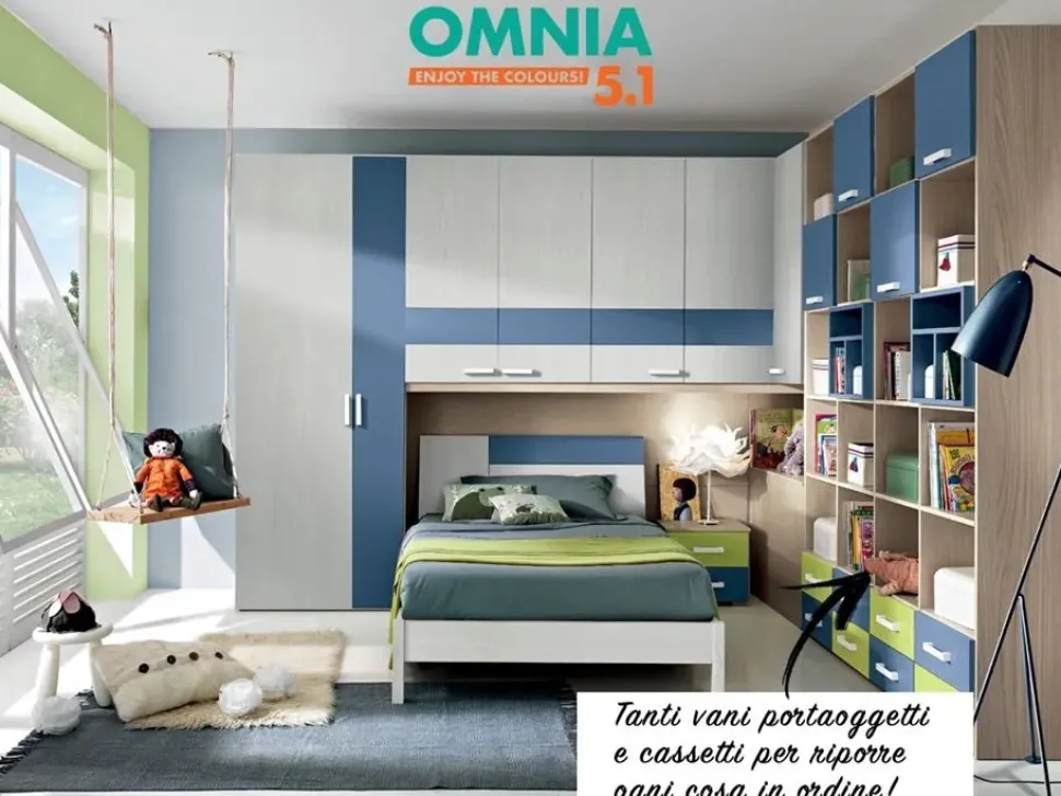 Cameretta Cameretta a ponte-angolare mod.omnia-s in promo sconto del 40% Gruppo silwood con un ribasso imbattibile