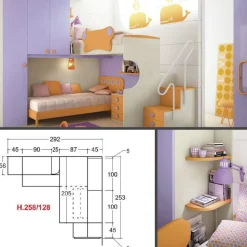 Cameretta Cameretta a soppalco 24 San martino mobili con letto a soppalco scontata