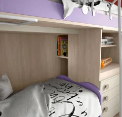 Cameretta Cameretta asoppalco 23 San martino mobili in laminato opaco a prezzo Outlet