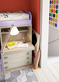 Cameretta Cameretta asoppalco 23 San martino mobili in laminato opaco a prezzo Outlet