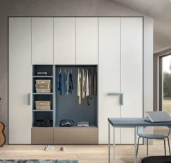 Cameretta Cameretta completa moderna Zg mobili in laminato materico in Offerta Outlet