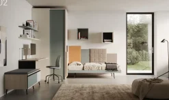 Cameretta Cameretta con armadio vani a giorno Collezione esclusiva SCONTATA