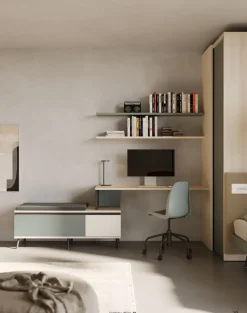 Cameretta Cameretta con armadio vani a giorno Collezione esclusiva SCONTATA