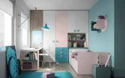 Cameretta Cameretta con angolare apribile di mistral scontata del 30% Mistral letti a terra in offerta