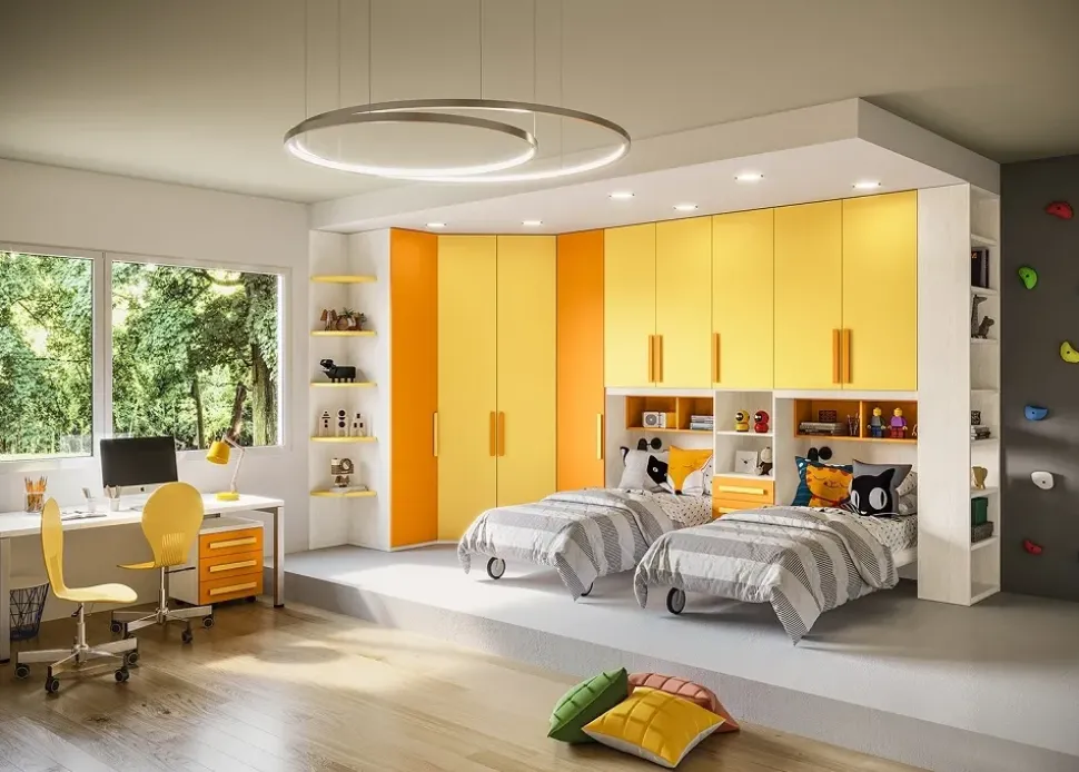 Cameretta Cameretta con cabina-angolare di giessegi scontata del 40% Giessegi con uno sconto imbattibile