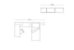 Cameretta Cameretta con cabina armadio  di Clever in OFFERTA OUTLET