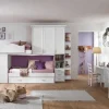 Cameretta Cameretta con letto-soppalco lineare del programma mod.afrodite in promo-sconto del 50% Gruppo silwood con letto a soppalco a prezzo scontato