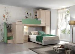 Cameretta Cameretta con letto a soppalco mod. nancy in promo-sconto del 40% Gruppo silwood con uno sconto imbattibile