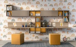 Cameretta Cameretta con letto play pratico Zg mobili letti a terra in Offerta Outlet