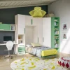 Cameretta Cameretta con letto singolo a parete di giessegi scontata del 40% Giessegi con letti a scomparsa in offerta