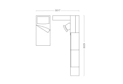 Cameretta Cameretta con letto una piazza e mezzo  Clever con letto una piazza e mezza a prezzo scontato