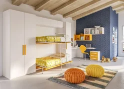 Cameretta Cameretta con letti a castello a parete di giessegi scontata del 30% Giessegi con letti a scomparsa scontata