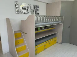 Cameretta Cameretta con soppalco Moretti compact camerette con letto a soppalco scontata