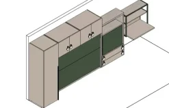 Cameretta Cameretta letto scomparsa clever Clever con letti a scomparsa in offerta