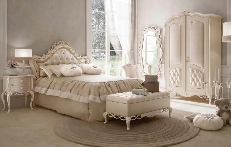 Cameretta Cameretta luxury montecarlo Md work con letto una piazza e mezza scontata