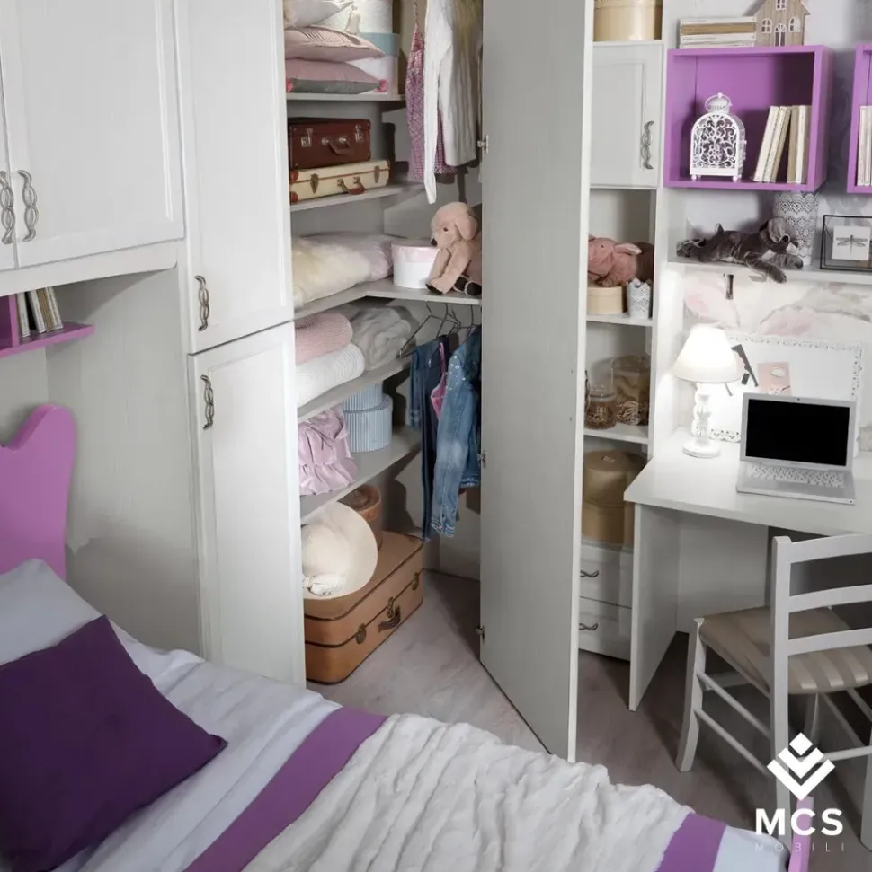 Cameretta Cameretta mod. bernasette con cabina-spogliatoio in promo sconto del 40% Gruppo silwood con un ribasso imbattibile