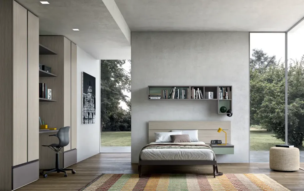 Cameretta Cameretta moderna per teenager Zg mobili letti a terra a prezzo scontato