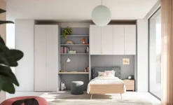 Cameretta Cameretta ponte 39 Mistral con letto a ponte a prezzo Outlet