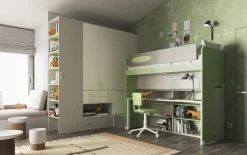 Cameretta Cameretta soppalco 8 San martino mobili con letto a soppalco a prezzo Outlet