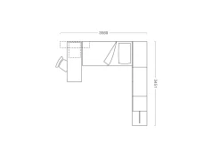 Cameretta Clever in OFFERTA OUTLET. Ante in vetro, design moderno.