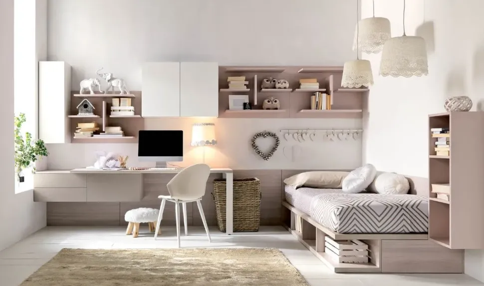 Cameretta Comp. h010 Doimo cityline in laminato materico a prezzo riservato