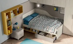 Cameretta Comp.32 Mistral con letto a terra in offerta