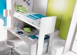 Cameretta Composizione 302 Doimo cityline con letto a ponte a prezzo scontato