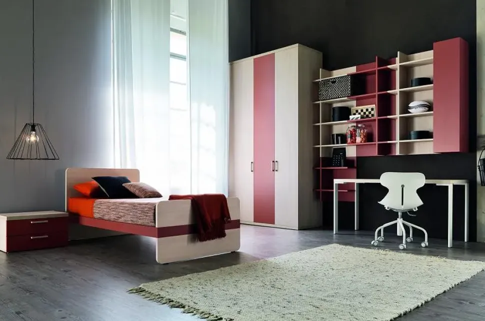 Cameretta Composizione 150 news 1 Doimo cityline letti a terra scontata