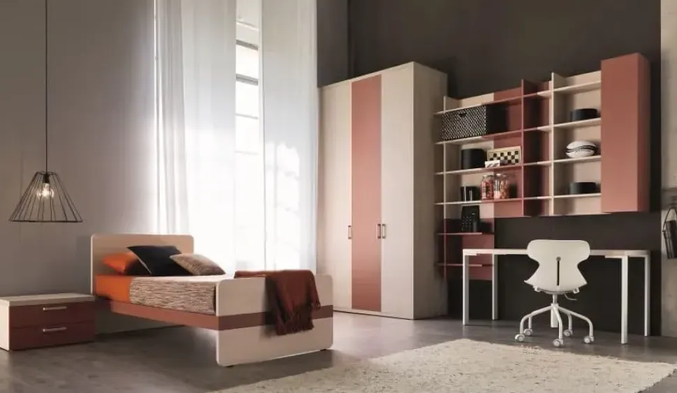 Cameretta Composizione 150 news 1 Doimo cityline letti a terra scontata