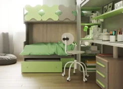 Cameretta Composizione 23 San martino mobili in legno a prezzo Outlet