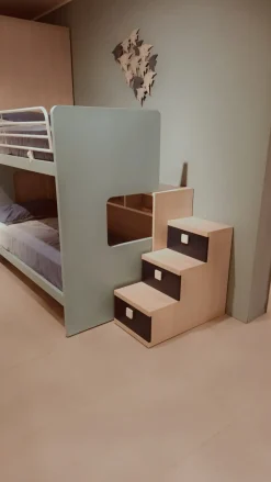 Cameretta Composizione h050 Doimo cityline con letto a castello a prezzo scontato