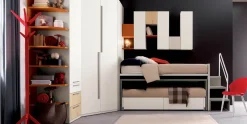 Cameretta Composizione h050 Doimo cityline con letto a castello a prezzo scontato