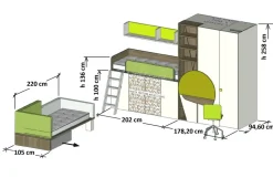Cameretta Container xcab Dielle in OFFERTA OUTLET